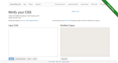 Desktop Screenshot of cssminifier.com